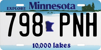 MN license plate 798PNH