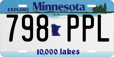 MN license plate 798PPL