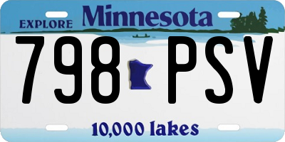 MN license plate 798PSV