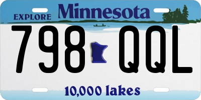 MN license plate 798QQL