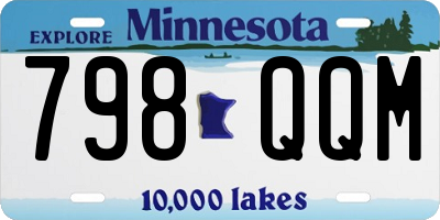 MN license plate 798QQM