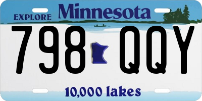 MN license plate 798QQY