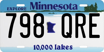 MN license plate 798QRE