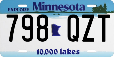 MN license plate 798QZT