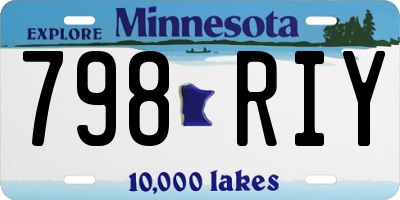 MN license plate 798RIY