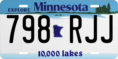 MN license plate 798RJJ