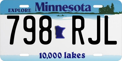 MN license plate 798RJL