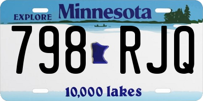 MN license plate 798RJQ
