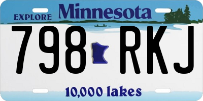 MN license plate 798RKJ