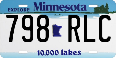 MN license plate 798RLC