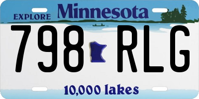 MN license plate 798RLG