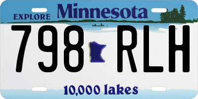 MN license plate 798RLH