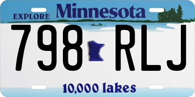 MN license plate 798RLJ