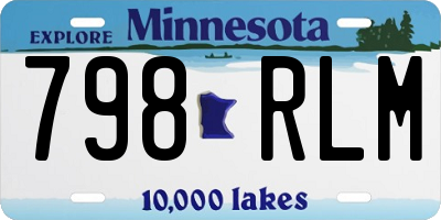 MN license plate 798RLM