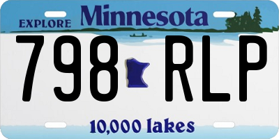 MN license plate 798RLP