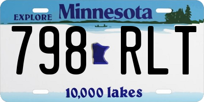 MN license plate 798RLT