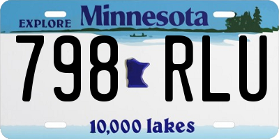 MN license plate 798RLU
