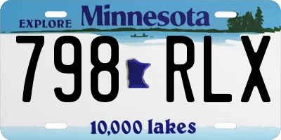 MN license plate 798RLX