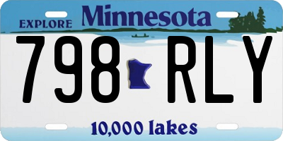 MN license plate 798RLY