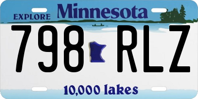 MN license plate 798RLZ