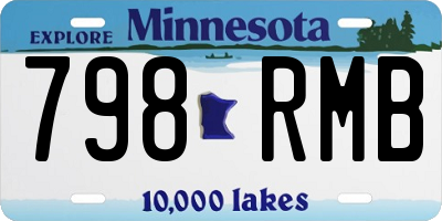 MN license plate 798RMB