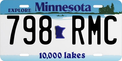 MN license plate 798RMC