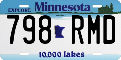 MN license plate 798RMD