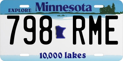 MN license plate 798RME