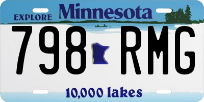 MN license plate 798RMG