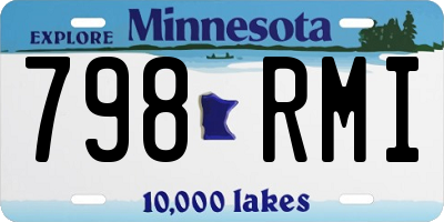 MN license plate 798RMI
