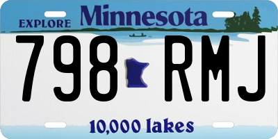MN license plate 798RMJ