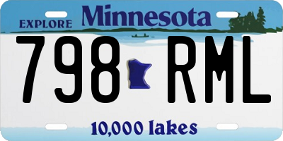 MN license plate 798RML