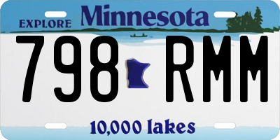 MN license plate 798RMM