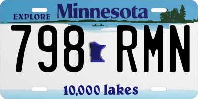 MN license plate 798RMN