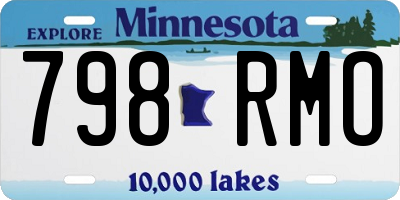 MN license plate 798RMO