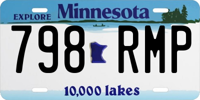 MN license plate 798RMP
