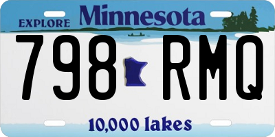 MN license plate 798RMQ