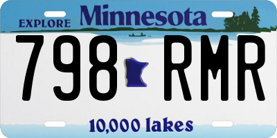 MN license plate 798RMR