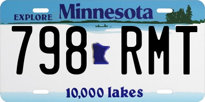 MN license plate 798RMT