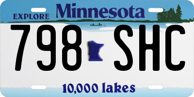 MN license plate 798SHC