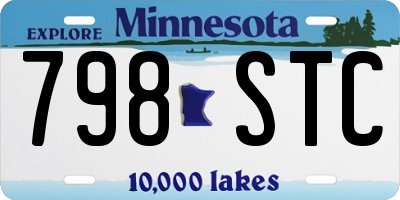 MN license plate 798STC