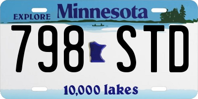 MN license plate 798STD