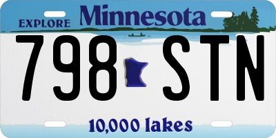 MN license plate 798STN