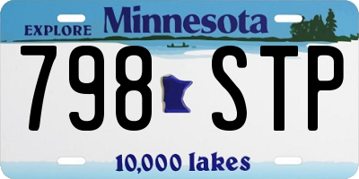 MN license plate 798STP