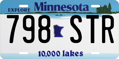 MN license plate 798STR