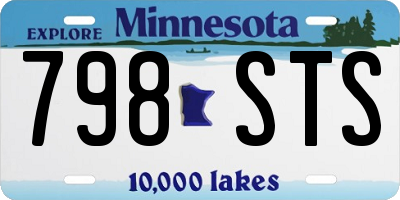 MN license plate 798STS