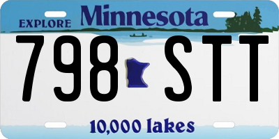 MN license plate 798STT