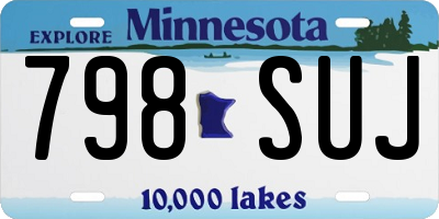 MN license plate 798SUJ