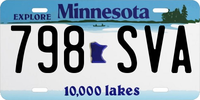 MN license plate 798SVA