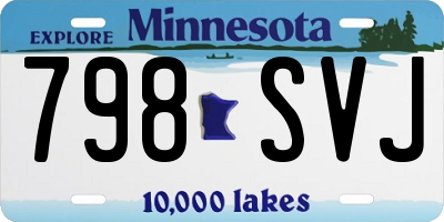 MN license plate 798SVJ